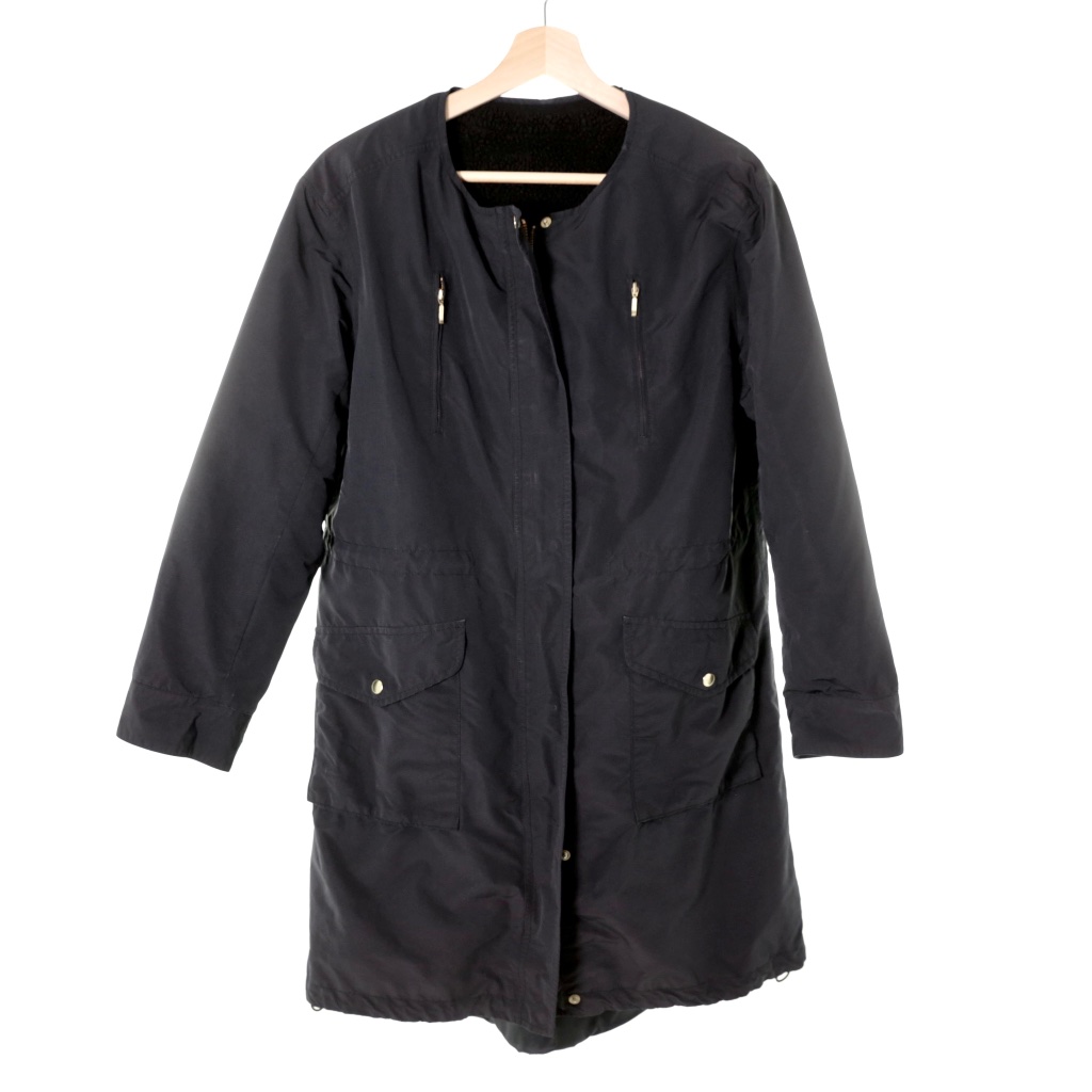 United Arrows Green Label Relaxing Japanese Utility Sherpa Parka Jacket Womens M